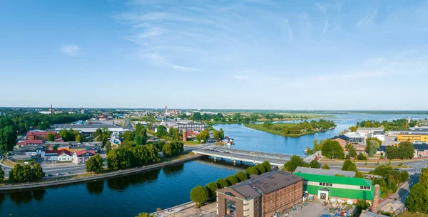 Beautiful Panoramic Aerial View Photo Holy Trinity Cathedral Concert Hall — Zdjęcie stockowe