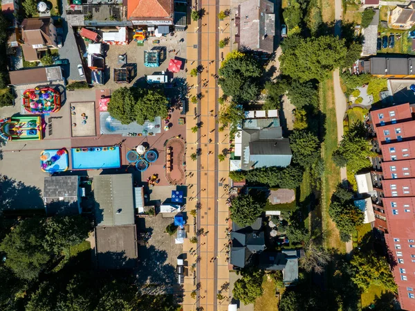 Aerial View Palanga Resort Town Lithuania Beautiful Summer Palanga — Zdjęcie stockowe