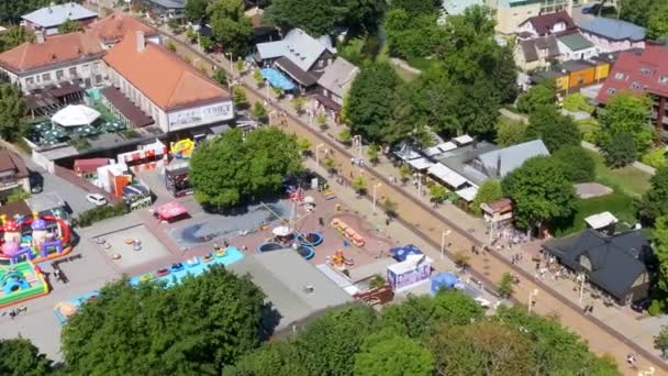 Aerial View Palanga Resort Town Lithuania Beautiful Summer Palanga — Video Stock