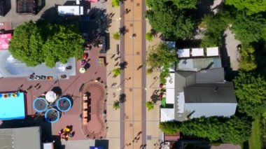 Aerial view of the Palanga resort town in Lithuania. Beautiful summer in Palanga.