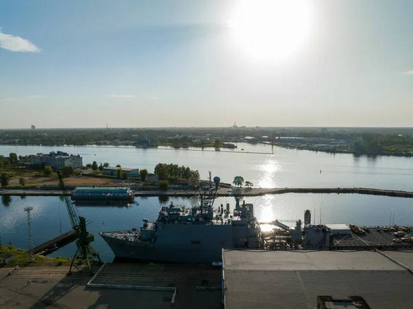 Riga Latvia August 2022 Combat Ships Nato Countries Port Riga — Foto Stock