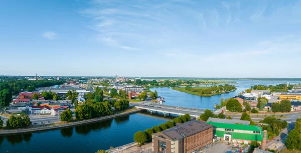 Beautiful Panoramic Aerial View Photo Holy Trinity Cathedral Concert Hall — Foto Stock