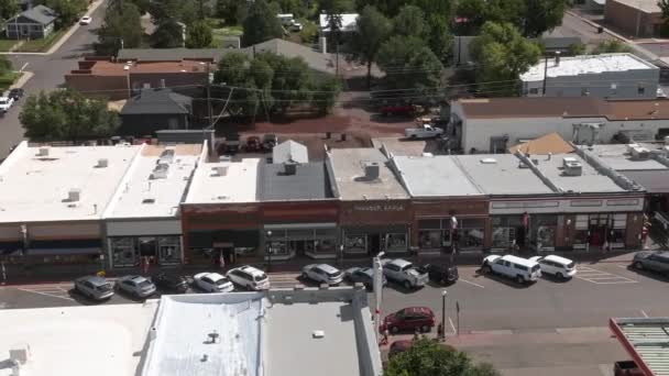 Luftaufnahme Der Historischen Route Stadt Williams Arizona Der Nähe Des — Stockvideo