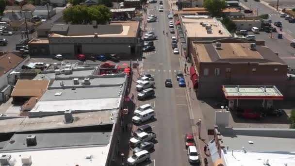 Luftaufnahme Der Historischen Route Stadt Williams Arizona Der Nähe Des — Stockvideo