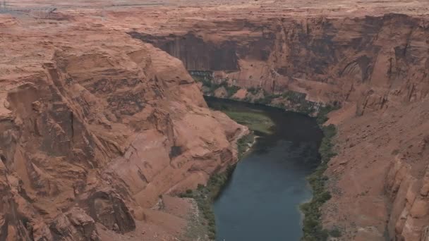 Vista Aérea Del Paisaje Utah Desierto Arena Interminables Hermoso Estado — Vídeos de Stock