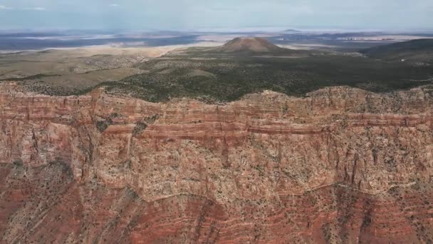 Κινηματογραφικό Εναέρια Ελικόπτερο Πλάνα Από Grand Canyon National Park Στην — Αρχείο Βίντεο