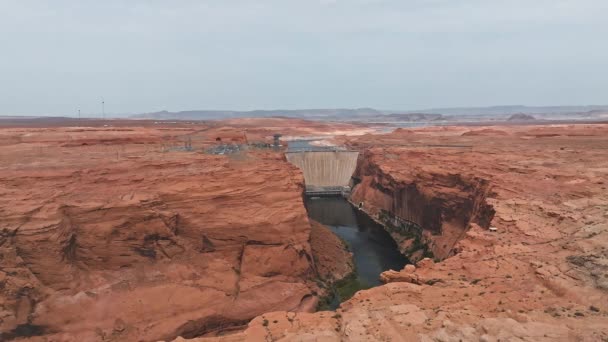 Widok Lotu Ptaka Wielki Kanion Górach Rzeki Kolorado Stanie Arizona — Wideo stockowe