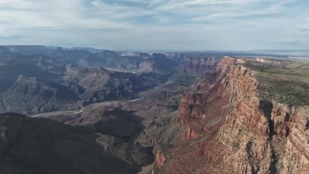 Imágenes Cinematográficas Helicópteros Aéreos Del Parque Nacional Del Gran Cañón — Vídeos de Stock