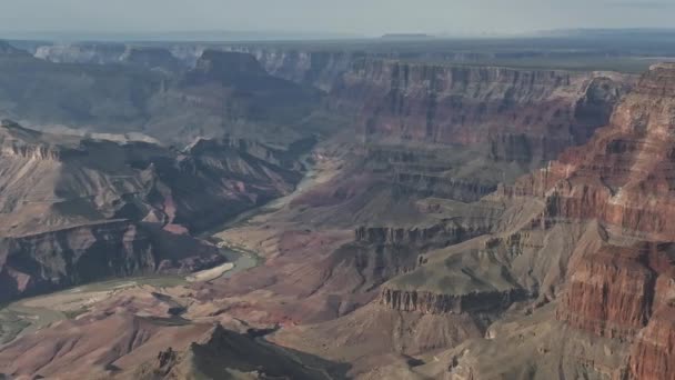 Cinematic Aerial Helicopter Footage Grand Canyon National Park Arizona Panoramic — Stock Video