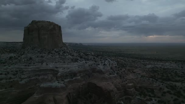 Luftfoto Klippeformationerne Monumentdalen Landskab Monument Dalen Panoramaudsigt Navajo Stammepark Arizona – Stock-video