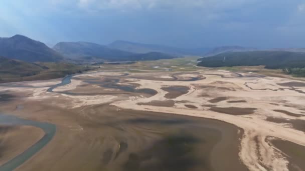 Panoramisch Uitzicht Toppen Van Het Grand Teton National Park Het — Stockvideo