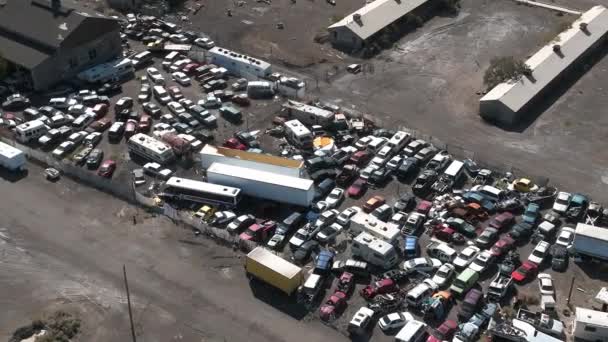 Luftaufnahme Eines Autotrunkels Wendover Der Nähe Von Salt Lake City — Stockvideo