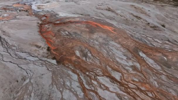 Hydrothermale Zone Van Grote Fontein Geiser Yellowstone National Park Wyoming — Stockvideo