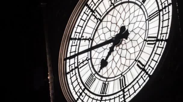 Timelapse Kilátás Big Ben Vagy Óratorony Westminster Palace Éjjel Felújított — Stock videók