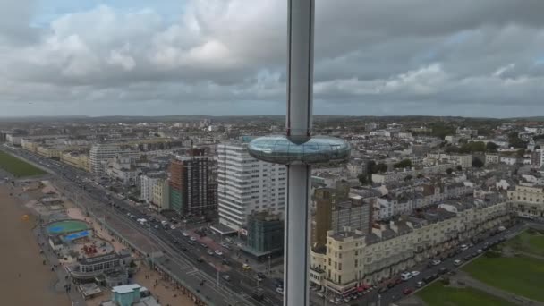British Airways Brighton Ngiltere Deki I360 Gözlem Güvertesinin Video Görüntüsü — Stok video