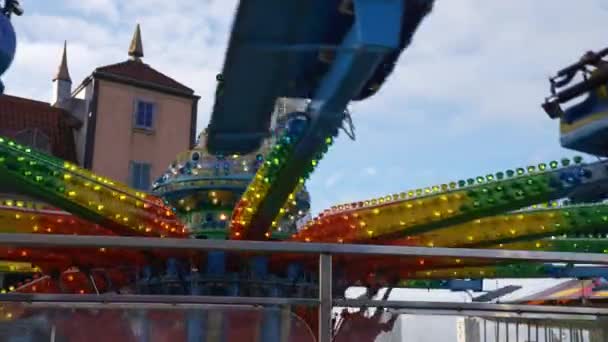 Fabricantes Férias Montanhas Russas Passeios Parque Diversões Brighton Pier Reino — Vídeo de Stock