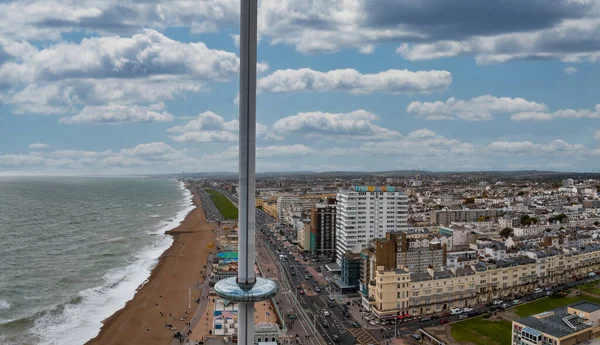 Brighton Ngiltere Deki British Airways I360 Gözlem Güvertesinin Havadan Görüntüsü — Stok fotoğraf