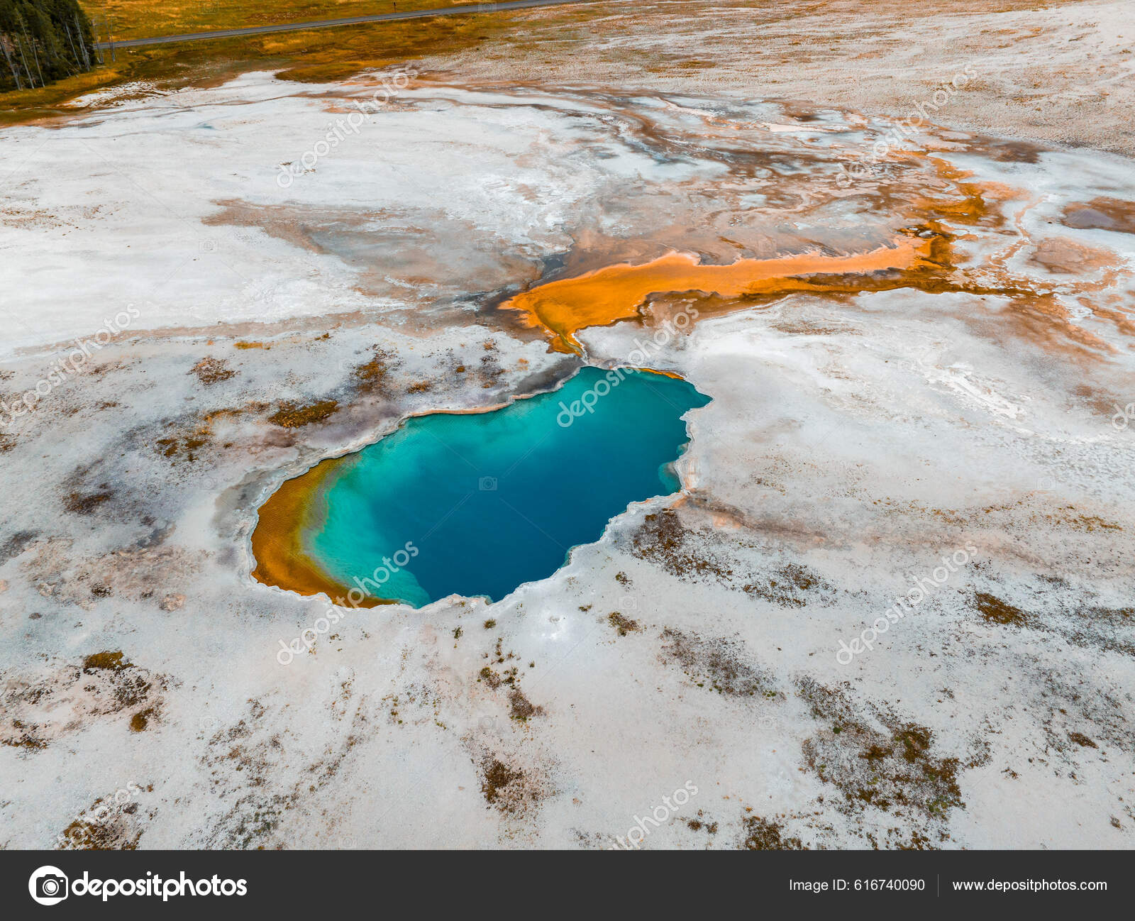 Beautiful Geysers Hot Water Steam Pools Thermophilic Bacteria Upper