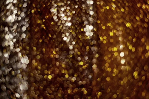 Feiertagsgold Vor Glitzernder Kulisse Defokussierter Hintergrund Mit Glitzer Verschwommenes Bokeh — Stockfoto