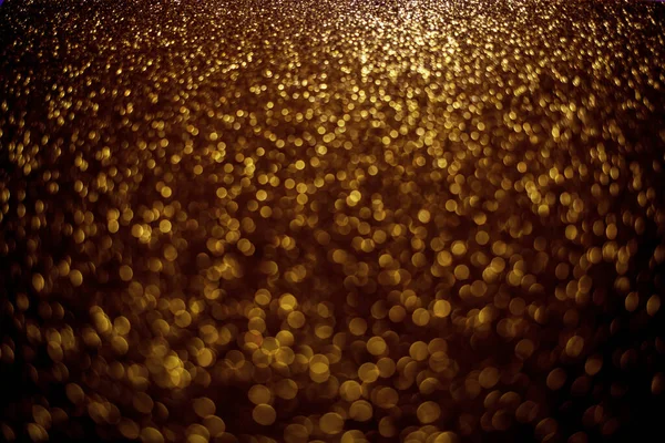 Holiday Gold Glowing Glittering Backdrop Defocused Background Glitter Blurred Bokeh — стоковое фото