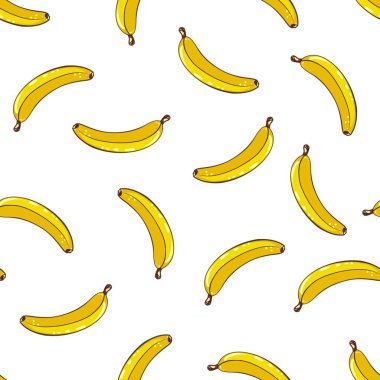 Dikişsiz desen sarı muz
