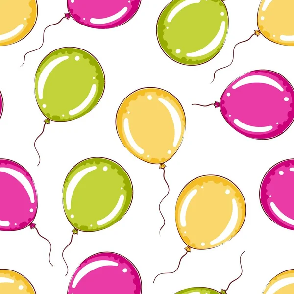 Seamless Pattern Balloon Multicolored Balloons — Stock Photo, Image