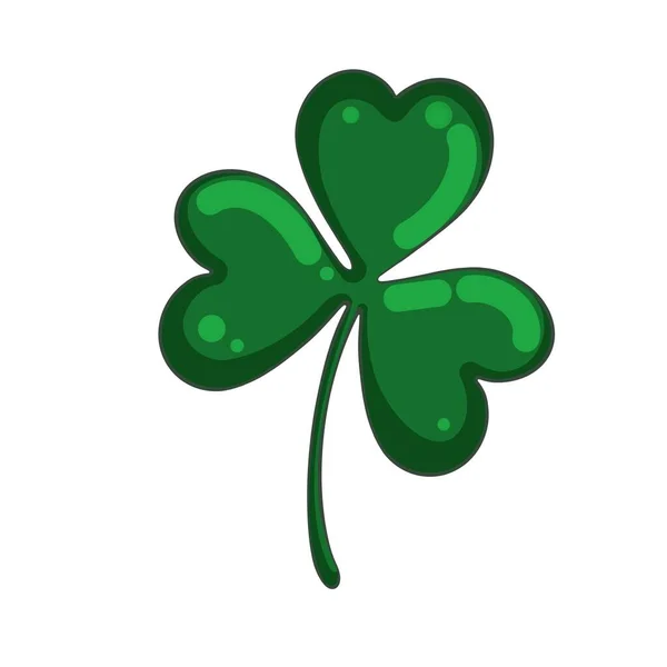 Clover leaf green insulated on white background — 图库照片