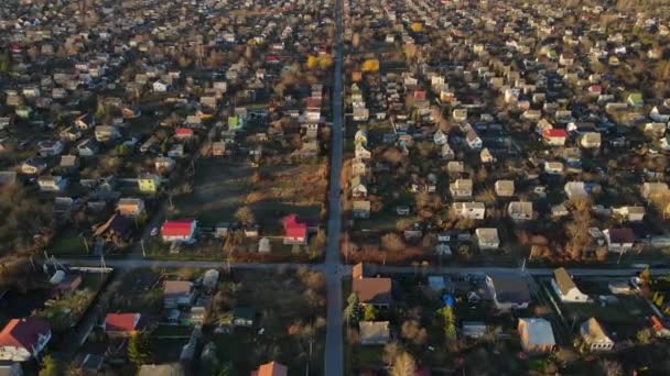 Kır evleri, yoğun nüfuslu komşular. Ukrayna — Stok video