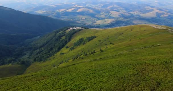 Mountains from a birds eye view. Carpathians — Wideo stockowe