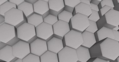 Altıgen Arkaplan Özeti Şekilleri. 4K