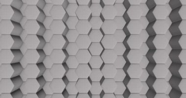 Altıgen Arkaplan Özeti Şekilleri. 4K