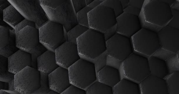 Hexagon Background Formas abstratas. 4K — Vídeo de Stock