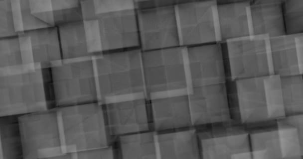 Square background, diagonal vat waves. 4K — Wideo stockowe