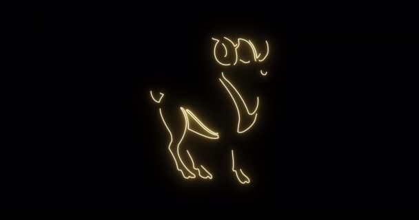 阿尔法海峡黄道带星座白羊座 — 图库视频影像