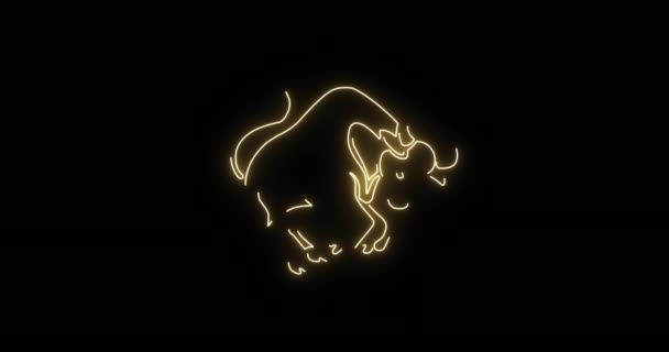 阿尔法海峡的黄道带星座金牛座 — 图库视频影像