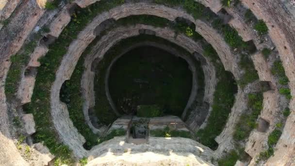 Aerial shot the city Ostroh. Ostorg castle. Ukraine — Video