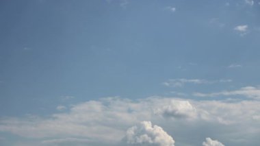 timelapse. moving clouds across the sky
