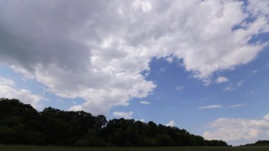 timelapse. moving clouds across the sky