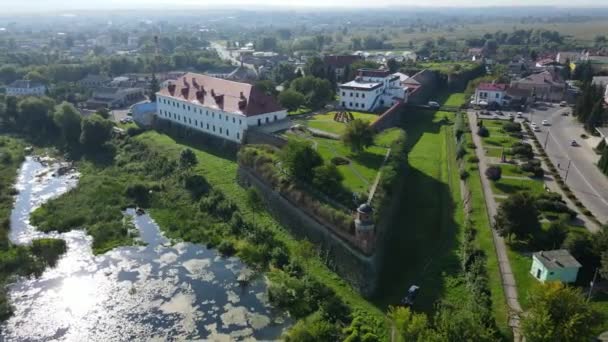 Aerial Shot Dubno Castle Ucrania Imágenes Alta Calidad — Vídeos de Stock