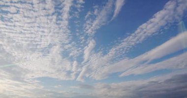 picturesque landscape of a cluster of clouds in the blue sky