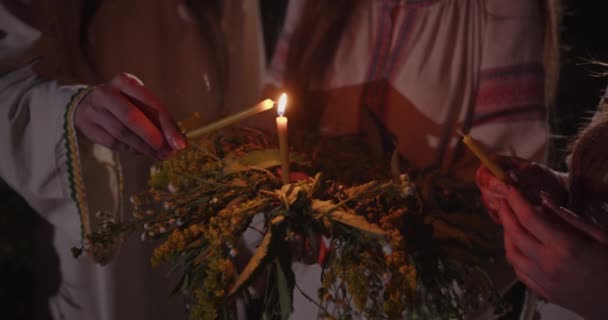 Ancient Ukrainian Traditions Celebrating Ivan Kupala — Videoclip de stoc