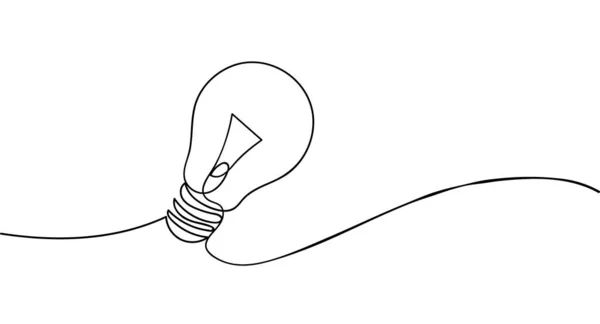 Glödlampa Vektorillustration — Stock vektor