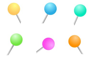 Altı lobut takımı. Sunum için tasarım. Vektör illüstrasyonu.