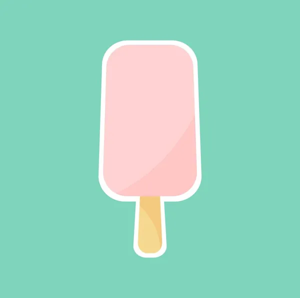 Helado Palo Colores Pastel Impresión Minimalista Divertida Diseño Para Decoración — Vector de stock