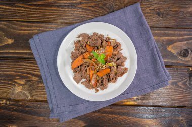 Lezzetli Kore usulü ızgara biftek, Bulgogi