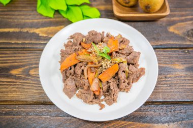 Lezzetli Kore usulü ızgara biftek, Bulgogi