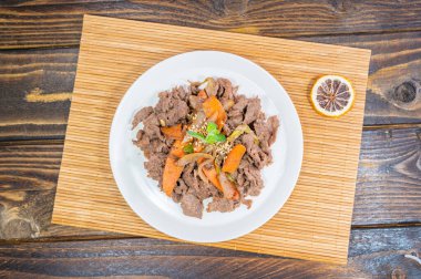 Lezzetli Kore usulü ızgara biftek, Bulgogi