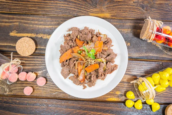 Lezzetli Kore usulü ızgara biftek, Bulgogi