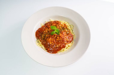 Bolonya soslu lezzetli spagetti