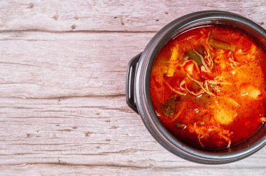 Dakgaejang, Korean style Spicy Chicken Soup